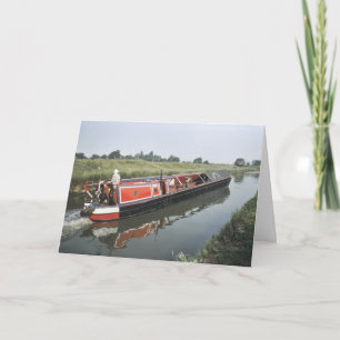 Cartão de aniversário de Narrowboat