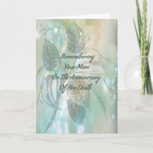 Cartão de Aniversário de Óbito para a Mamãe