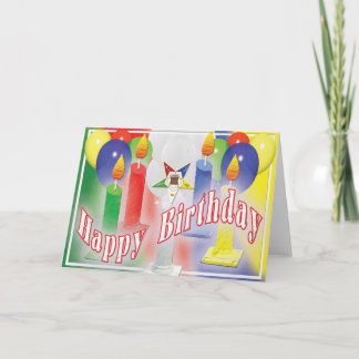 Cartão de aniversário de OES