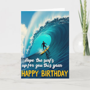Cartão de Aniversário de Onda de Aventura