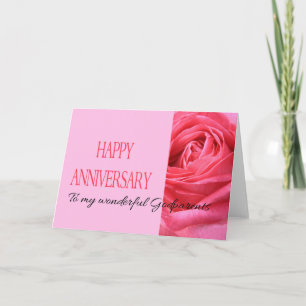 Cartão de Aniversário de Padrinhos Rosa Pink