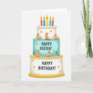 Cartão de Aniversário de Páscoa