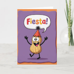 Cartão de Aniversário de Personagem Dançante