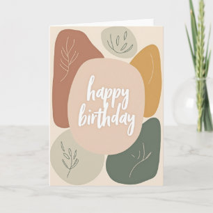 Cartão de Aniversário de Pêssego Macio
