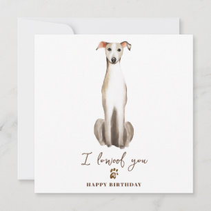 Cartão de Aniversário de Pets Cachorro Greyhound M