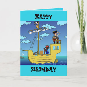 Cartão de aniversário de #pirate pelo dalDesignNZ
