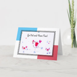 Cartão de Aniversário de Pista de Cilindro e Pinti