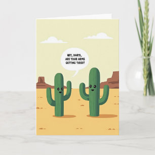 Cartão de Aniversário de Planta do Deserto