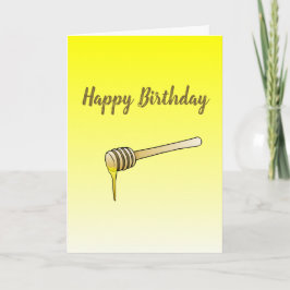 Cartão de Aniversário de Porte de Mel