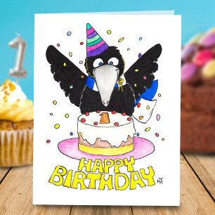 cartão de aniversário de PRIMEIRO ANIVERSÁRIO por