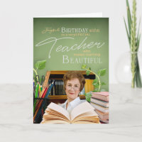 Cartão de Aniversário de Professor de Botânica Ele
