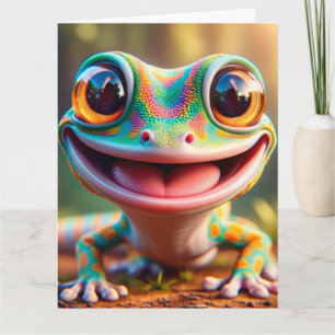 CARTÃO DE ANIVERSÁRIO DE RÃ ENGRAÇADO SMILE!