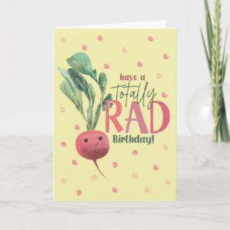 Cartão de Aniversário de Rabanete Engraçado – Tota