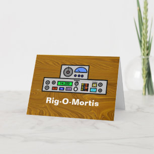 Cartão de Aniversário de Rádio Rig-O-Mortis