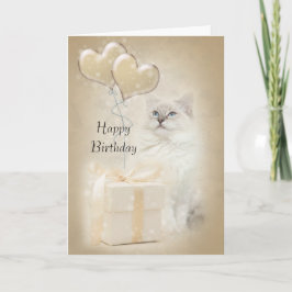 Cartão de aniversário de Ragdoll