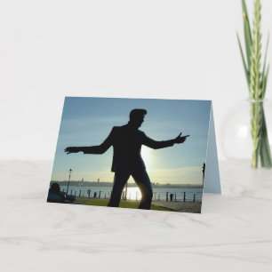 CARTÃO DE ANIVERSÁRIO DE ROCHA DE MÚSICA DE 1950