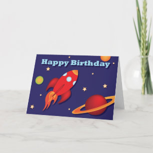 Cartão de aniversário de Rocket