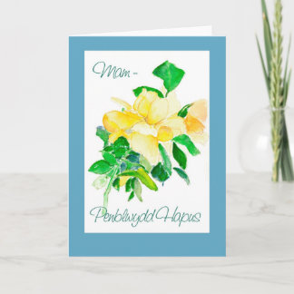 Cartão de Aniversário de Rosa Amarelo para a Mulhe