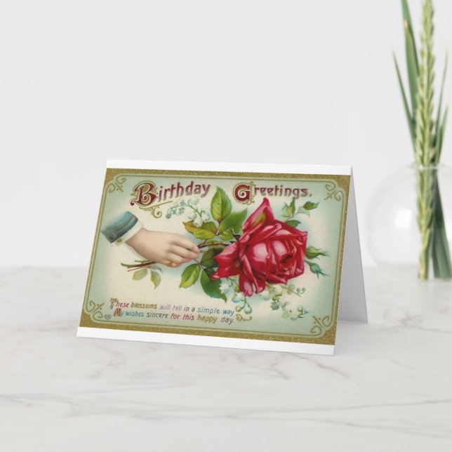 Cartão de Aniversário de Rosa Vitoriano (Frente)