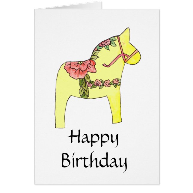 Cartão de Aniversário de Rosas de Verão (Frente)