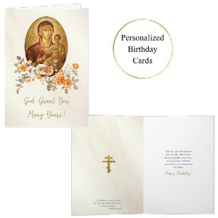 Cartão de Aniversário de Rosas Laranja Queimados