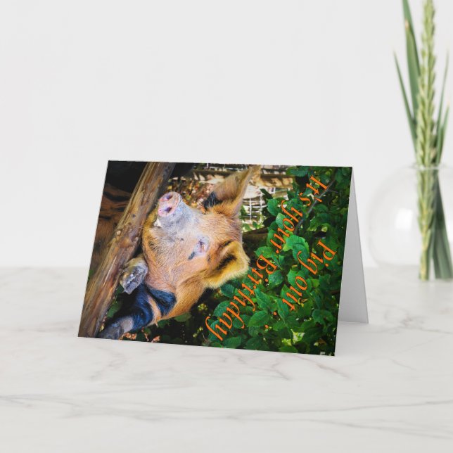 Cartão de Aniversário de Saída (Frente)