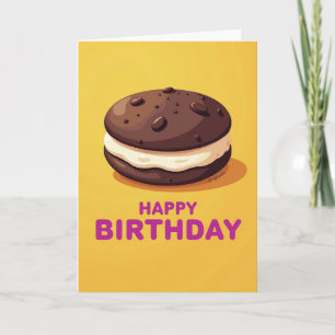 Cartão de Aniversário de Sanduíche Doce