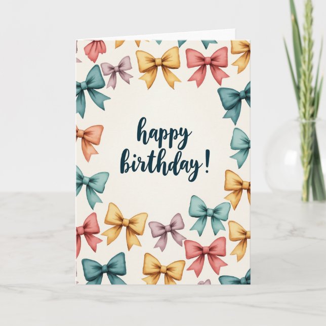 Cartão de Aniversário de Script Especial (Frente)