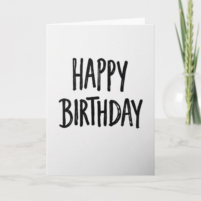 Cartão de Aniversário de Script Pessoal (Frente)
