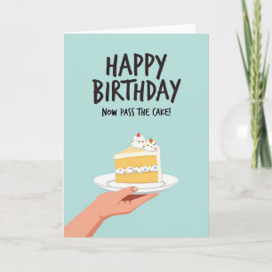 Cartão de Aniversário de Sobremesa Festiva