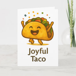 Cartão de Aniversário de Taco Engraçado Saudação