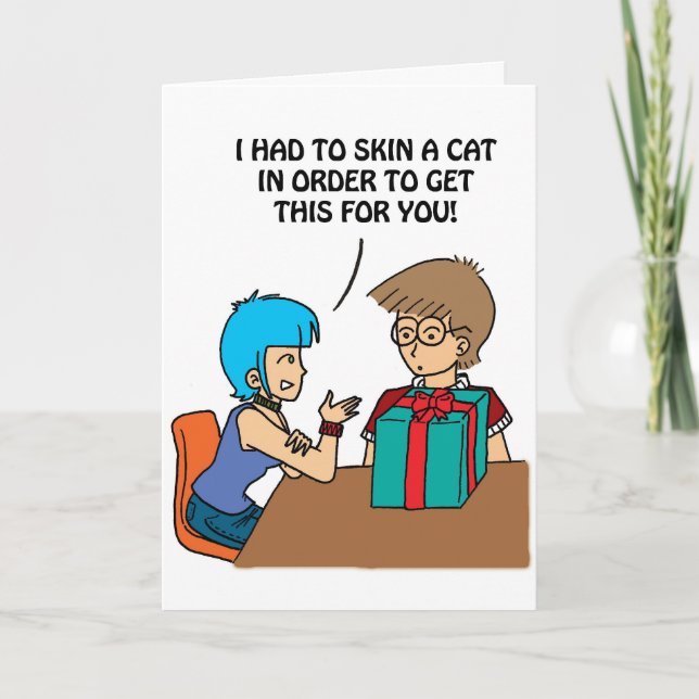 Cartão de aniversário de Tara do menino de Tom (Frente)