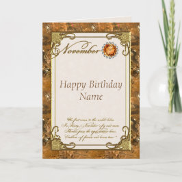 Cartão de Aniversário de Topaz