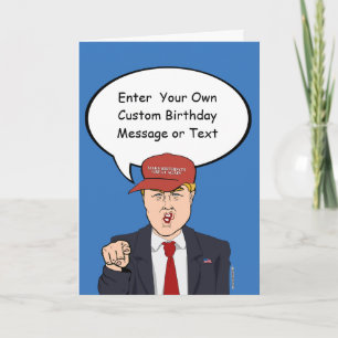 Cartão de Aniversário de Trump de excelente - Pers