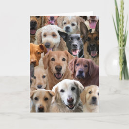 Cartão de aniversário de um grupo