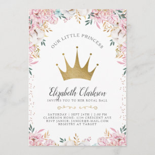 Cartão de Aniversário de Uma Pequena Princesa