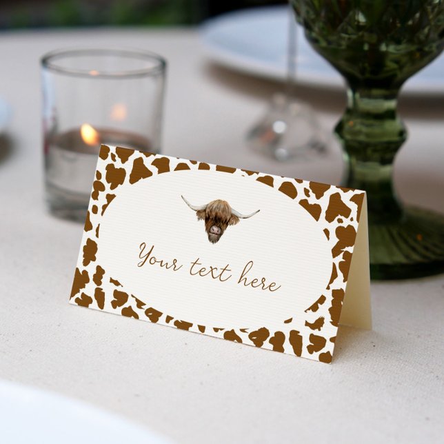 Cartão de Aniversário de Vaca Highland (Criador carregado)