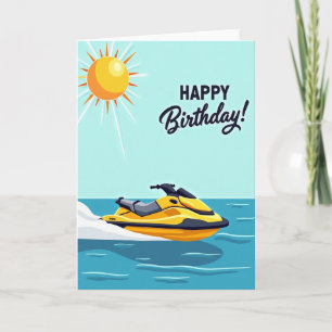 Cartão de Aniversário de Verão Vibrante