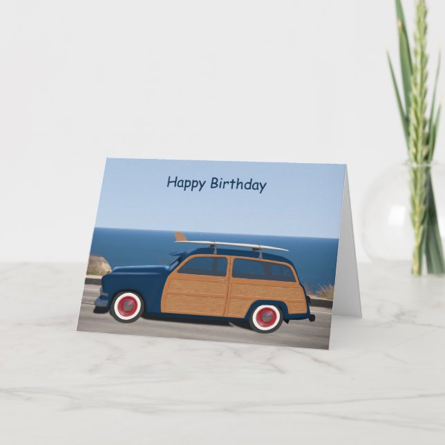 Cartão de aniversário de Woodie (Frente)