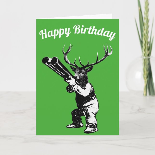 Cartão de Aniversário Deer Hunter (Frente)