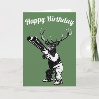 Cartão de Aniversário Deer Hunter