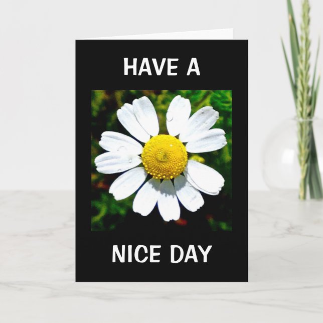 Cartão de Aniversário Desejando um Bom Dia (Frente)