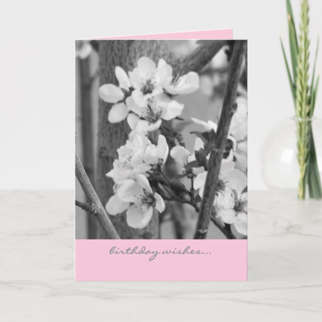 Cartão de Aniversário - Desejos de Aniversário (Frente)