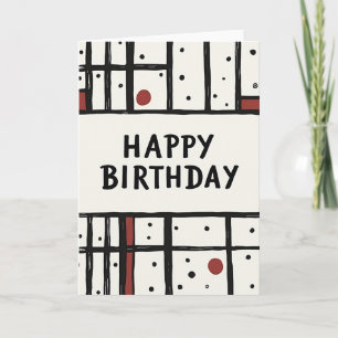 Cartão de Aniversário Desenhado à Mão