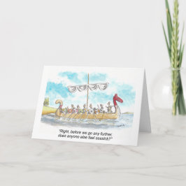 Cartão de Aniversário Divertido do Viking