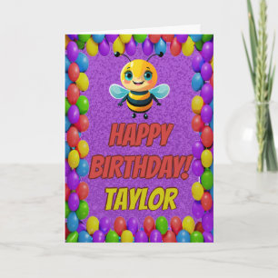 Cartão de Aniversário Divertido e Personalizado co