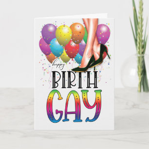 Cartão de Aniversário Divertido para Mulher Lésbic
