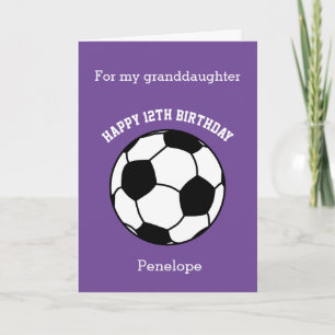 Cartão de Aniversário do 12 de Esporte Roxo