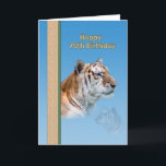 cartão de aniversário do 70 com tigre<br><div class="desc">Este tigre magnífico com seus olhos verdes bonitos faz um cartão de aniversário bonito para alguém especial.</div>