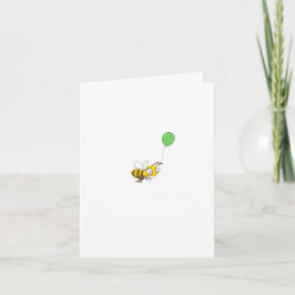 Cartão de Aniversário do Abelhão Personalizado. Ca